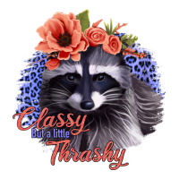 Classy But A Little Thrashy Racoon With Flowers | Teevron