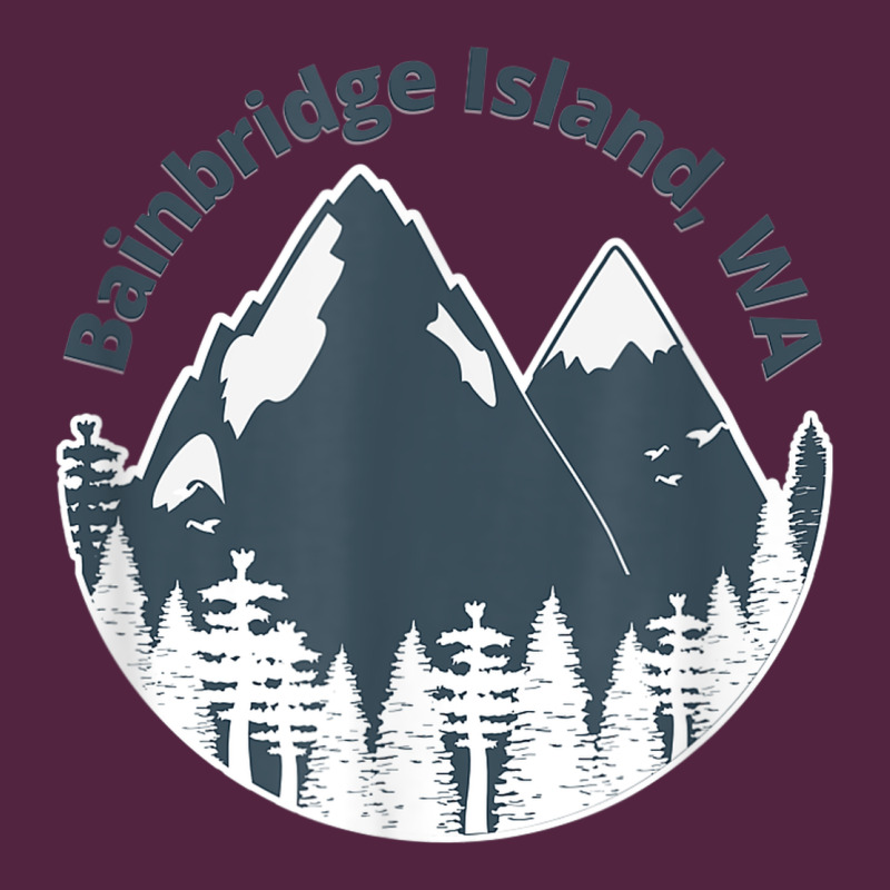 Bainbridge Island Wa Mountains Hiking Climbing Camping Urban Hoodie by linhVisuals | Teevron