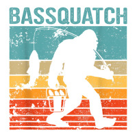 bassquatch! funny bigfoot fishing outdoor retro | Teevron