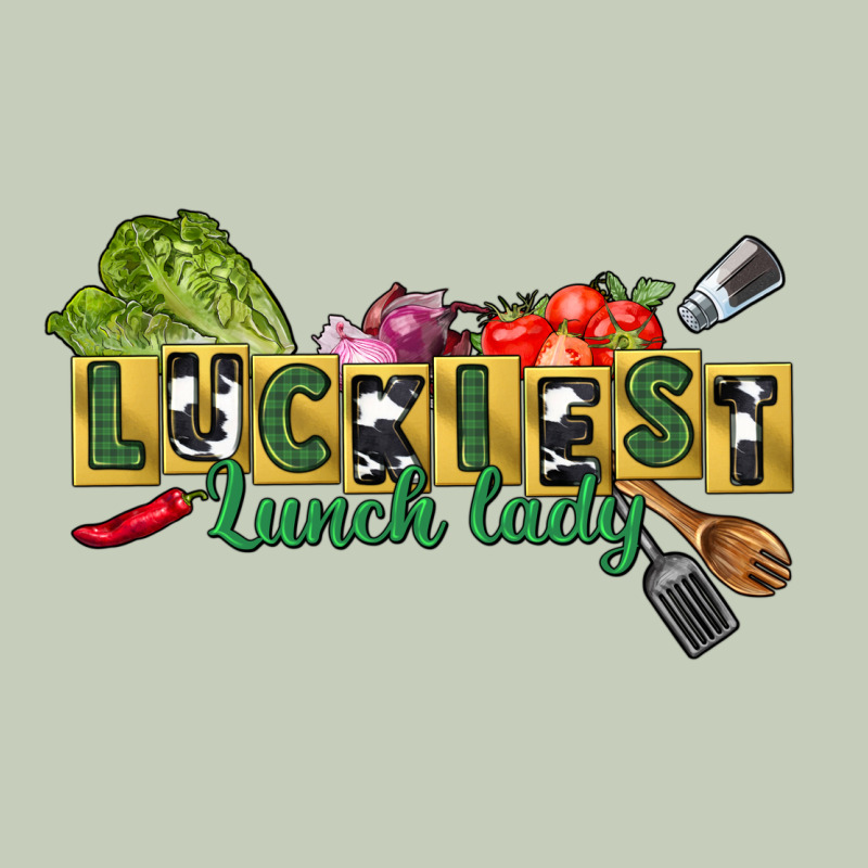 Luckiest Lunch Lady St. Patrick's Day Ladies Tee by CowGirlArtShop | Teevron
