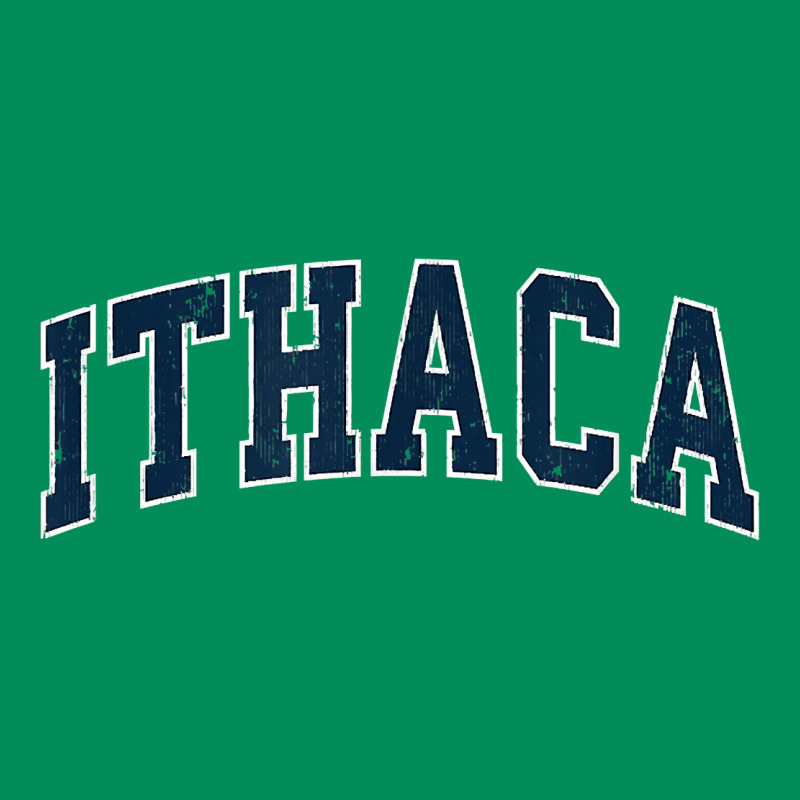 Ithaca New York Ny Vintage Sports Design Navy Design T Shirt Urban Hoodie by linhVisuals | Teevron