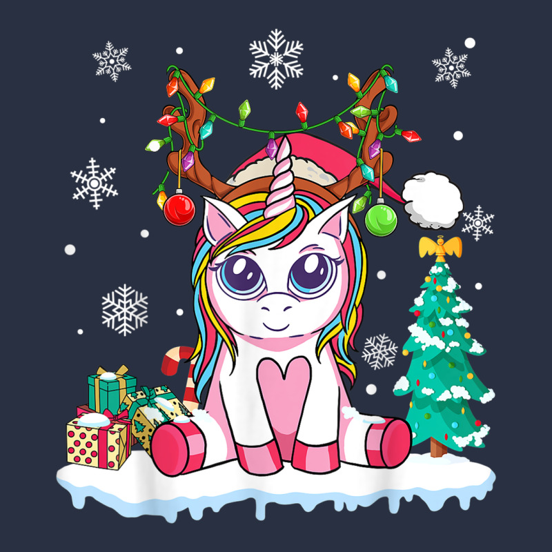 Cute Unicorn Christmas Shirt Kid Girls Women Deer Santa Xmas 1 Urban Hoodie by linhVisuals | Teevron