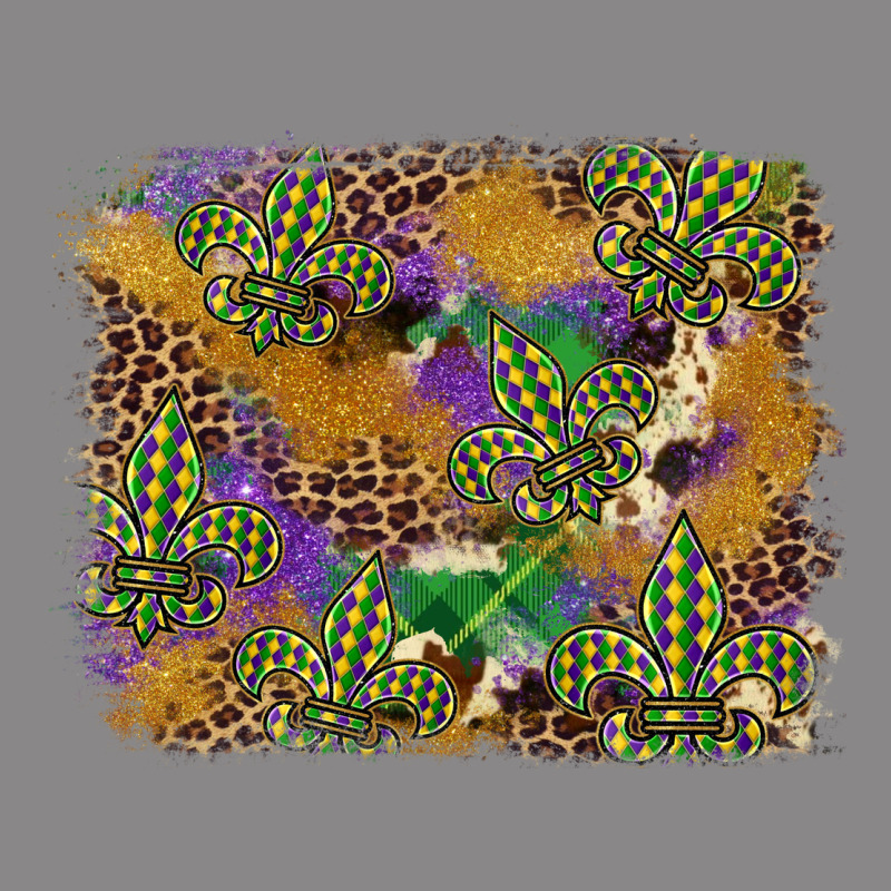 Mardi Gras Plaid Purple Glitter Background Vintage Tee by FaDigitalArtStudio | Teevron