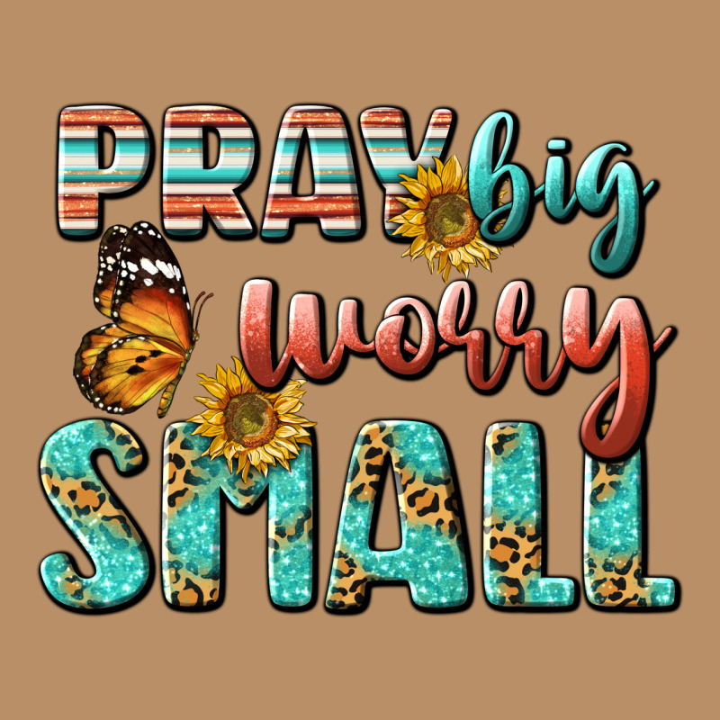 Pray Big Worry Small Vintage Hoodie by BundleAndBundleShop | Teevron
