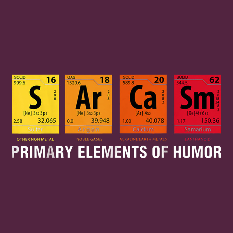 Sarcasm Elements Of Humor Periodic Table Graphic Urban Hoodie by linhVisuals | Teevron