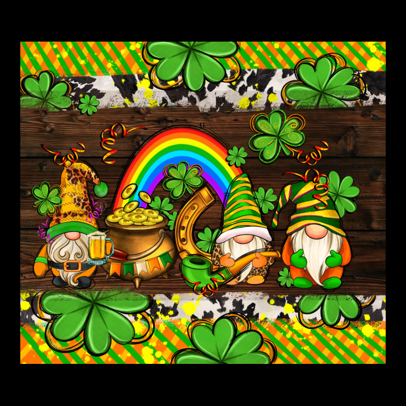 Western St Patricks Gnomes Zipper Hoodie by AdoDesignShop | Teevron