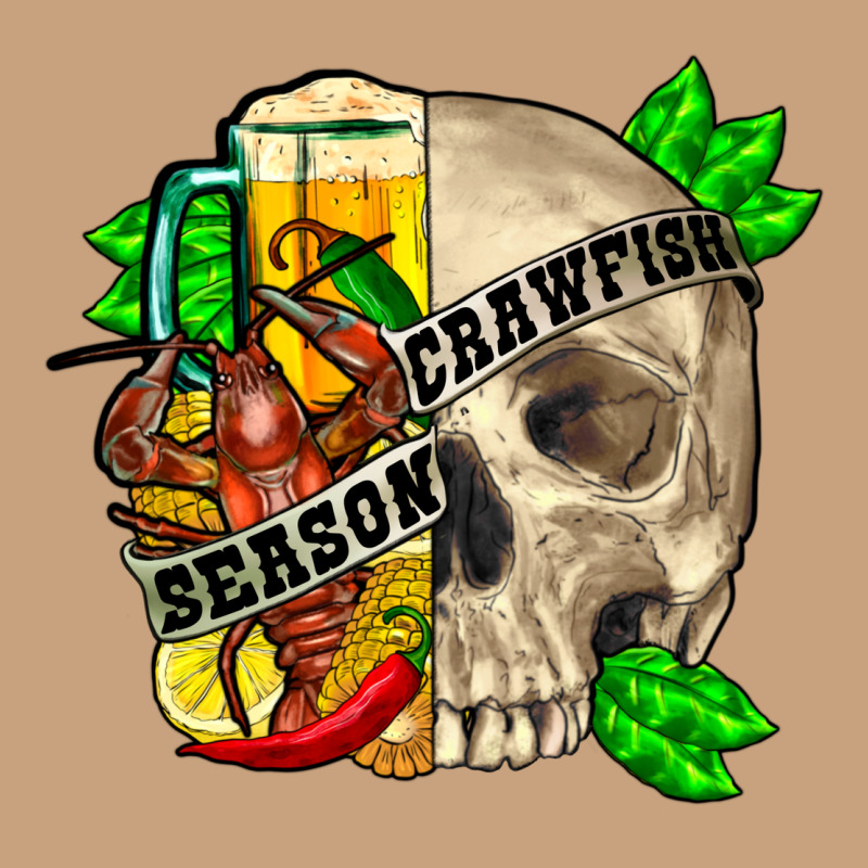 Skull Crawfish Season Vintage Tee by FaDigitalArtStudio | Teevron