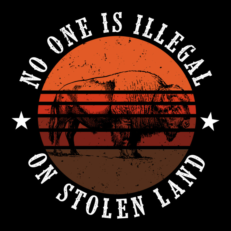 No One Is Illegal On Stolen Land 4th Of July Bison Urban Hoodie by linhVisuals | Teevron