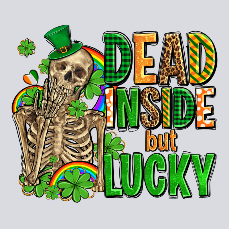 Dead Inside But Lucky  With Skeleton Zipper Hoodie by AdoDesignShop | Teevron