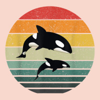 Orca Family Vintage Retro Art, Killer Whale Family Urban Hoodie | Teevron
