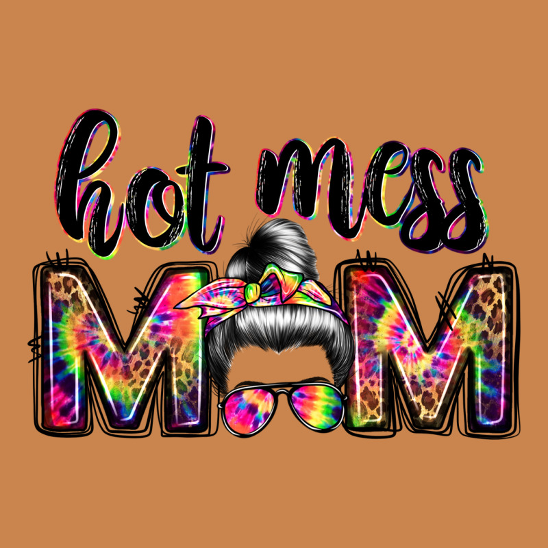 Hot Mess Mom Messy Bun Heavyweight Hoodie by JahusDesignShop | Teevron