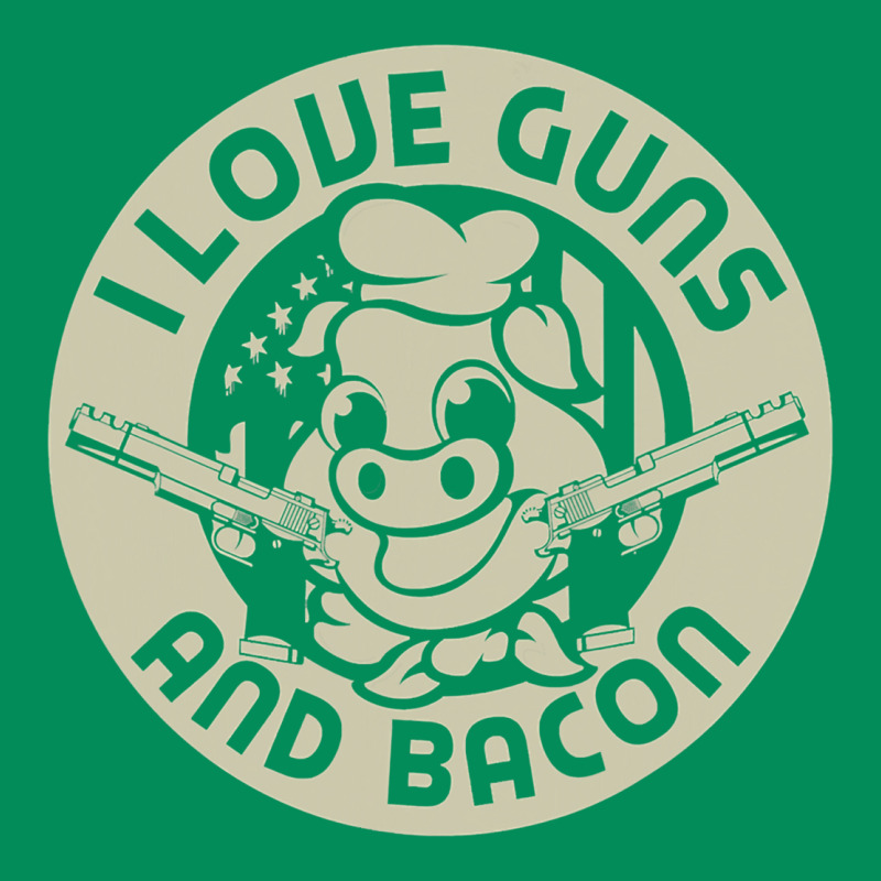 I Love Guns Bacon Pork Pig Funny Gun Urban Hoodie by linhVisuals | Teevron