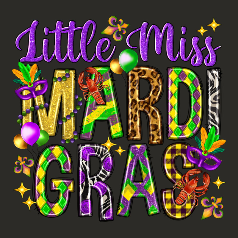 Little Miss Mardi Gras Heavy Core Tee by HowdyJamesFarm | Teevron