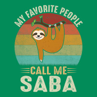 Mens My Favorite People Call Me Saba Cute Sloth Lover Grandpa Premium Urban Hoodie | Teevron