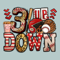 Three Up Three Down Baseball Heavy Core Tee | Teevron