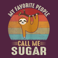 Womens My Favorite People Call Me Sugar Cute Sloth Lover Grandma Urban Hoodie | Teevron