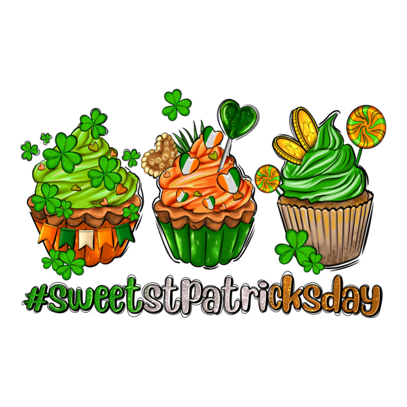 Sweet St Patricks Day Cupcake Zipper Hoodie by AdoDesignShop | Teevron