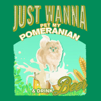 Pommeranian T  Shirt Dog Owner, Just Wanna Pet My Pommeranian & Drink Urban Hoodie | Teevron
