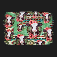 Baby Cow Floral Aztec Background Classic Tee | Teevron