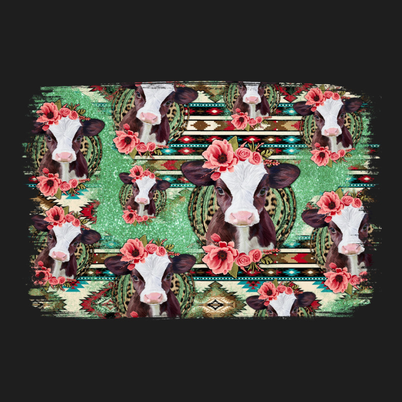 Baby Cow Floral Aztec Background Classic Tee by Jasminsmagicworld | Teevron