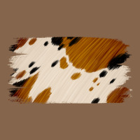 Cowhide Black And Light Brown Brushstroke Premium Tee | Teevron