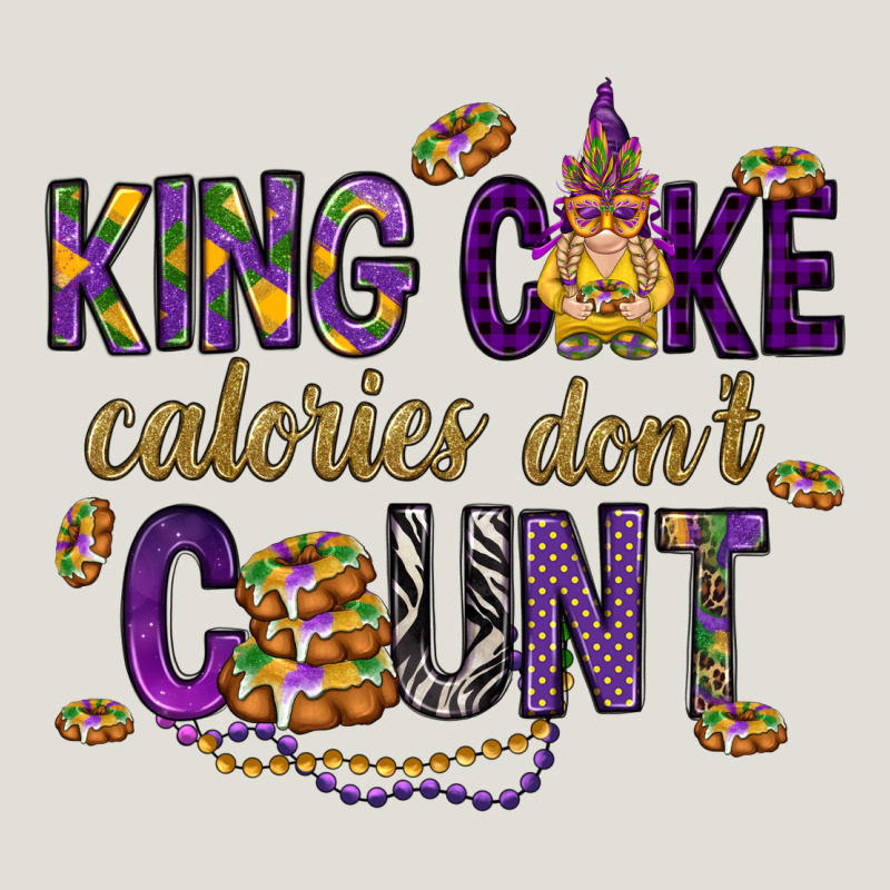 King Cake Calories Don't Count Heavy Core Tee by HowdyJamesFarm | Teevron