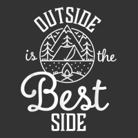 outside is the best side for outdoor campers and hikers t shirt | Teevron