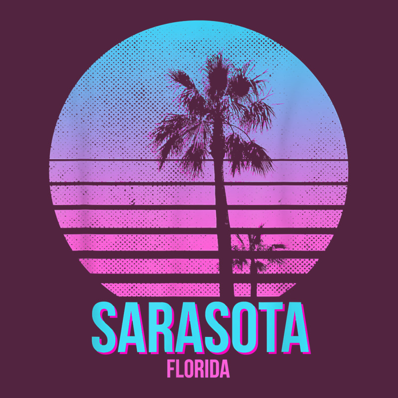 Sarasota Florida Vintage Retro Palm Tree T Shirt Urban Hoodie by linhVisuals | Teevron