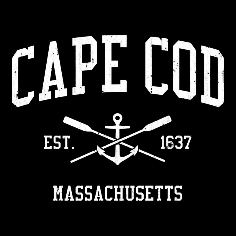 Cape Cod Ma Vintage Crossed Oars & Boat Anchor Sports Sweatshirt Urban Hoodie by linhVisuals | Teevron