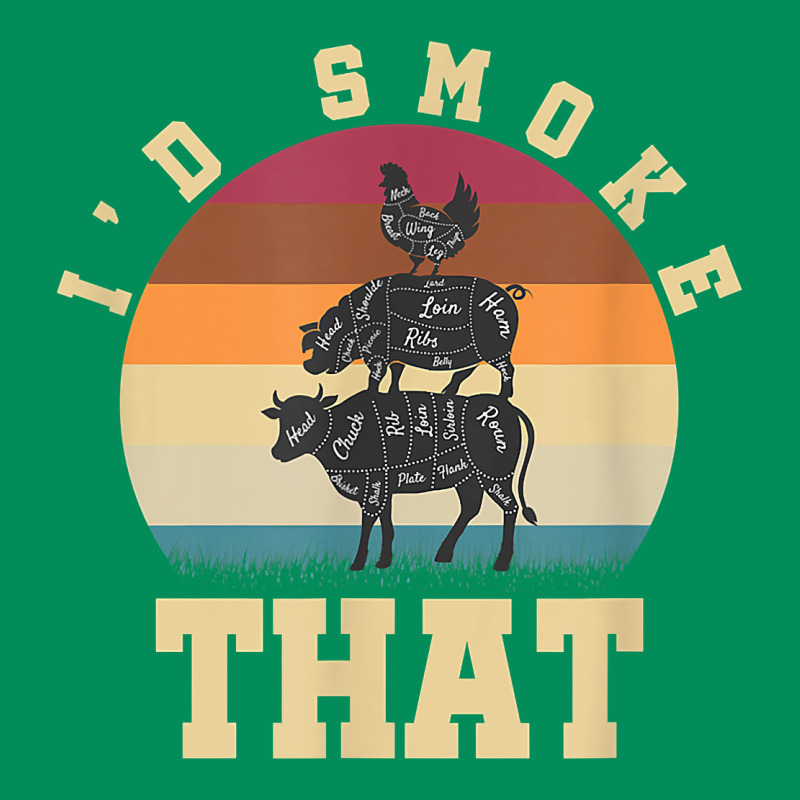 Id Smoke That Funny Smoked Pork Meat Lover Bbq Gift Barbecue T Shirt Urban Hoodie by linhVisuals | Teevron