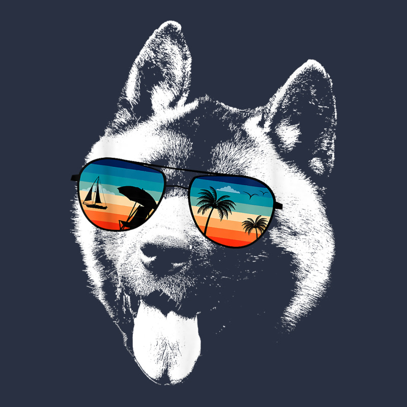American Akita Shirts With Glasses Sunglasses Retro Style T Shirt Urban Hoodie by linhVisuals | Teevron