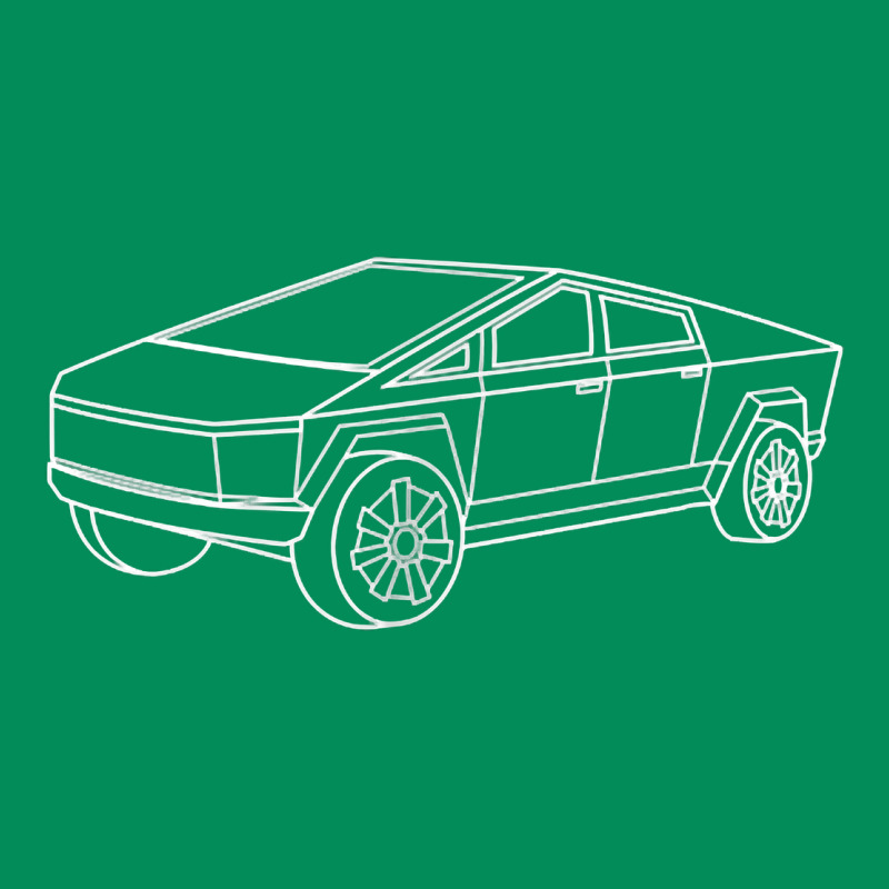 Cybertrucks Line Art Pocket Futuristic Ev Truck Cyber Design T Shirt Urban Hoodie by linhVisuals | Teevron