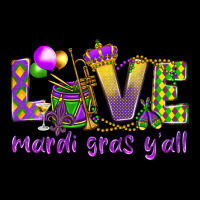 Love Mardi Gras Y'all Heavy Core Tee | Teevron