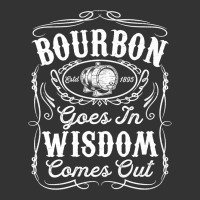 bourbon goes in wisdom comes out funny whiskey lover gift premium t sh | Teevron