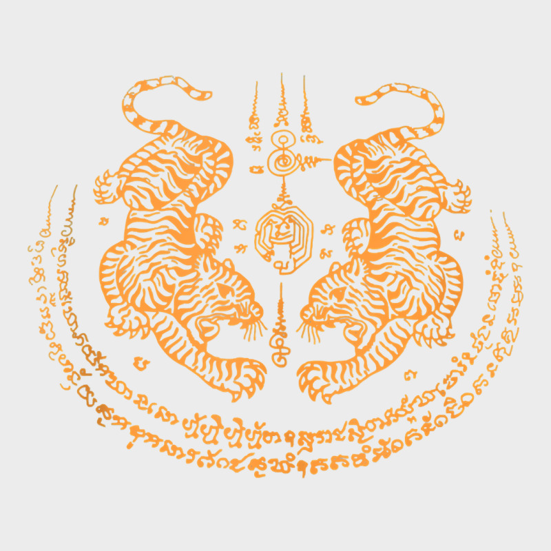 Twin Tiger Sak Yant Tattoo Muay Thai Thailand Martial Art Tank Top Urban Hoodie by linhVisuals | Teevron