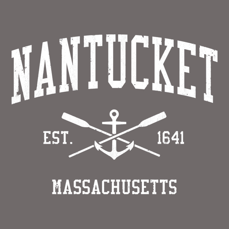 Nantucket Ma Vintage Crossed Oars & Boat Anchor Sports Pullover Hoodie Urban Hoodie by linhVisuals | Teevron