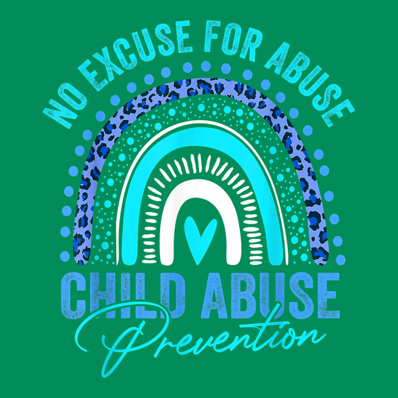 No Excuse Child Abuse Prevention Awareness Leopard Rainbow T Shirt Urban Hoodie by linhVisuals | Teevron