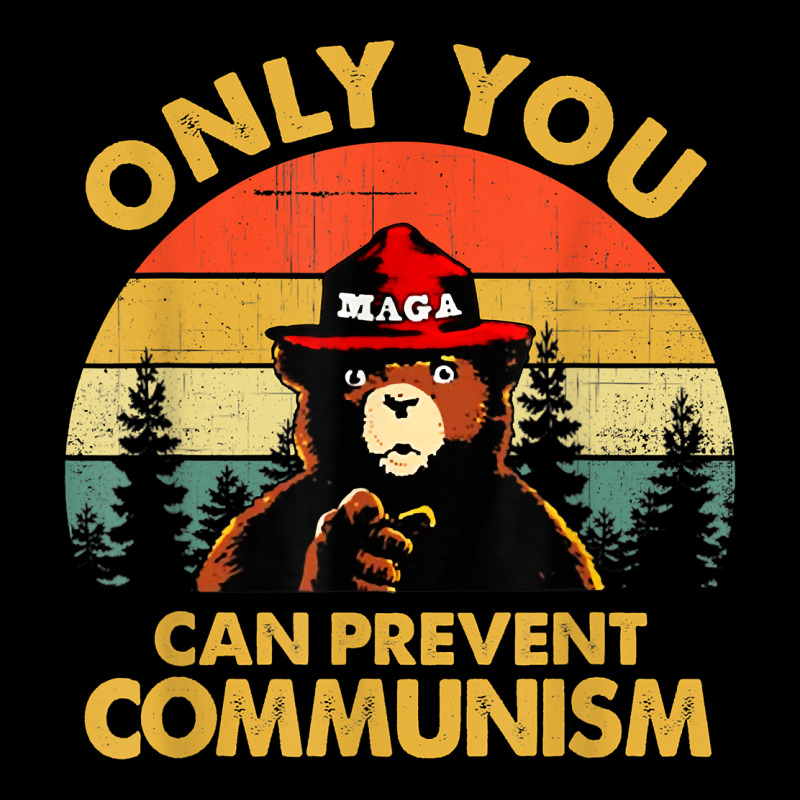 Vintage Only You Can Prevent Communism Funny Bear Camping T Shirt Urban Hoodie by linhVisuals | Teevron