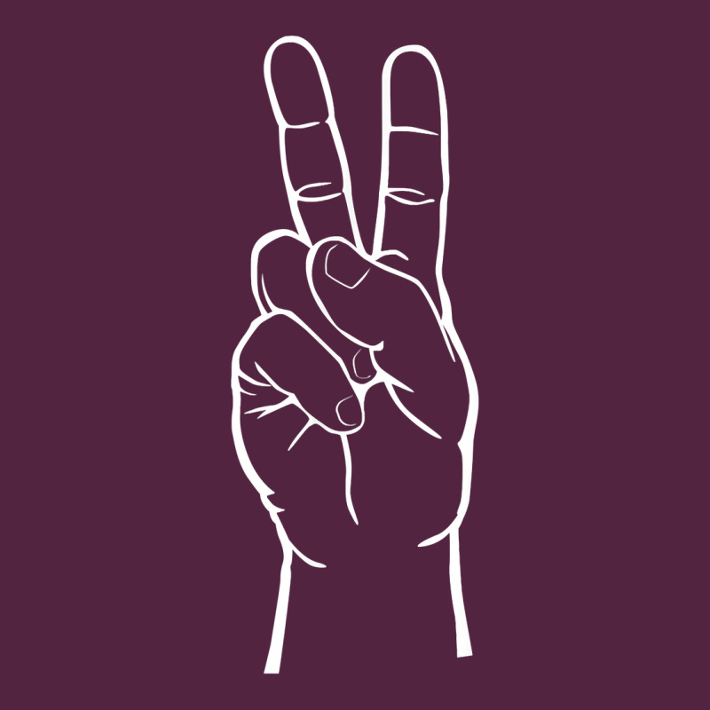 Peace Sign Two Fingers Hand Gesture Symbol Illustration T Shirt Urban Hoodie by linhVisuals | Teevron