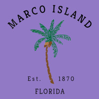 Womens Marco Island Florida Colorful Palm Tree Retro Novelty Art V Nec Urban Hoodie | Teevron