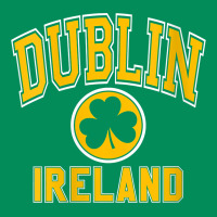 Womens Dublin Ireland Varsity Style Shamrock Green With Amber Print V Urban Hoodie | Teevron