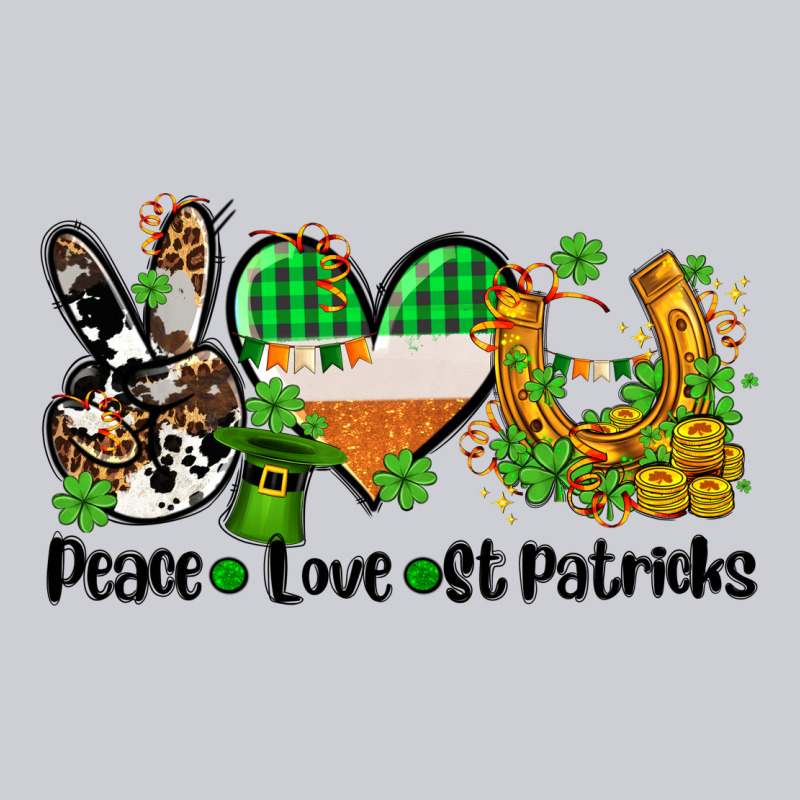 Peace Love St Patricks Heavyweight Sweatshirt by AdoDesignShop | Teevron