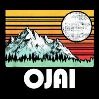 Ojai California Mountains & Sun Retro 80s Graphic Urban Hoodie | Teevron