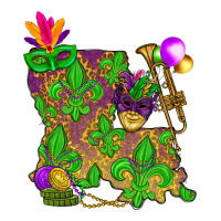 Louisiana Map Mardi Gras | Teevron