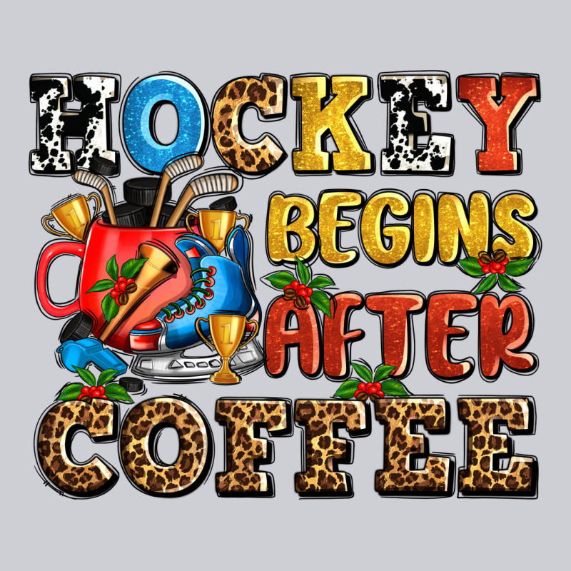 Hockey Begins After Coffee Ado Heavyweight Sweatshirt by AdoDesignShop | Teevron