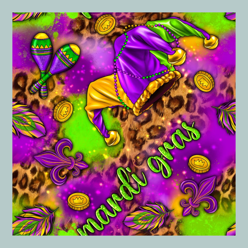 Mardi Gras And Jester Hat Seamless Pattern Heavy Core Tee by HowdyJamesFarm | Teevron