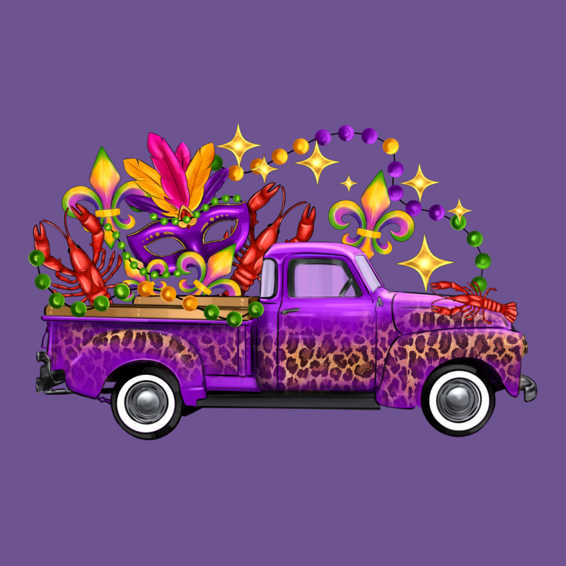 Mardi Gras Leopard Truck Vintage Tee by FaDigitalArtStudio | Teevron
