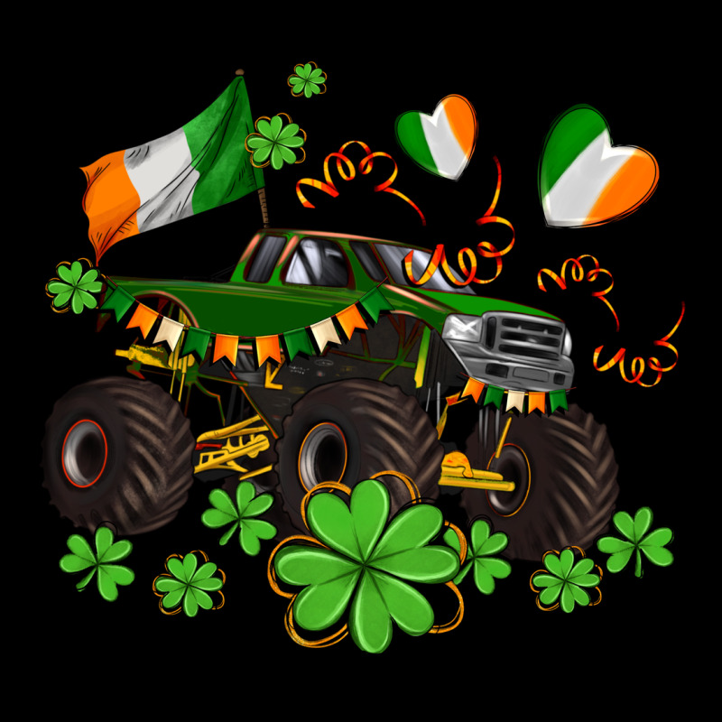 Monster Truck With Shamrocks Heavyweight Sweatshirt by AdoDesignShop | Teevron
