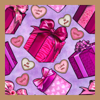 Valentines Day Gift Box And Cookie Seamless Pattern Vintage Hoodie | Teevron