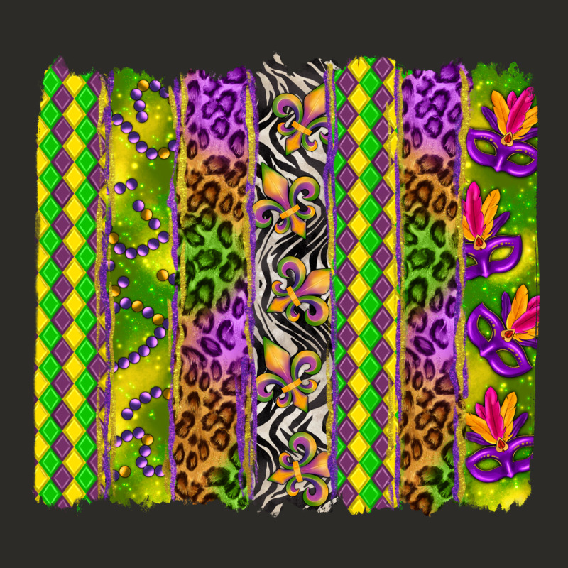 Mardi Gras Brushstroke Heavy Core Tee by HowdyJamesFarm | Teevron
